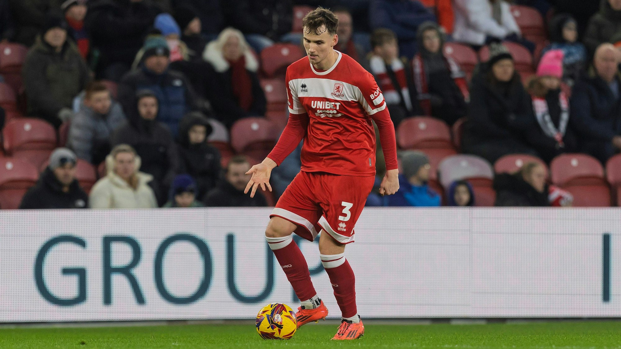 Rav van den Berg bei einem Spiel des FC Middlsbrough.