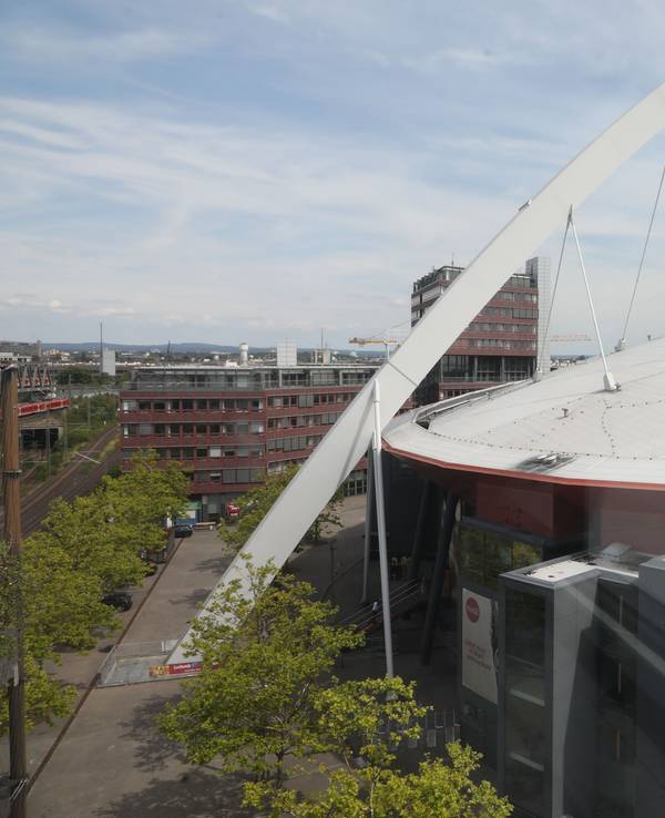 Blick auf die Kölner Lanxess-Arena.