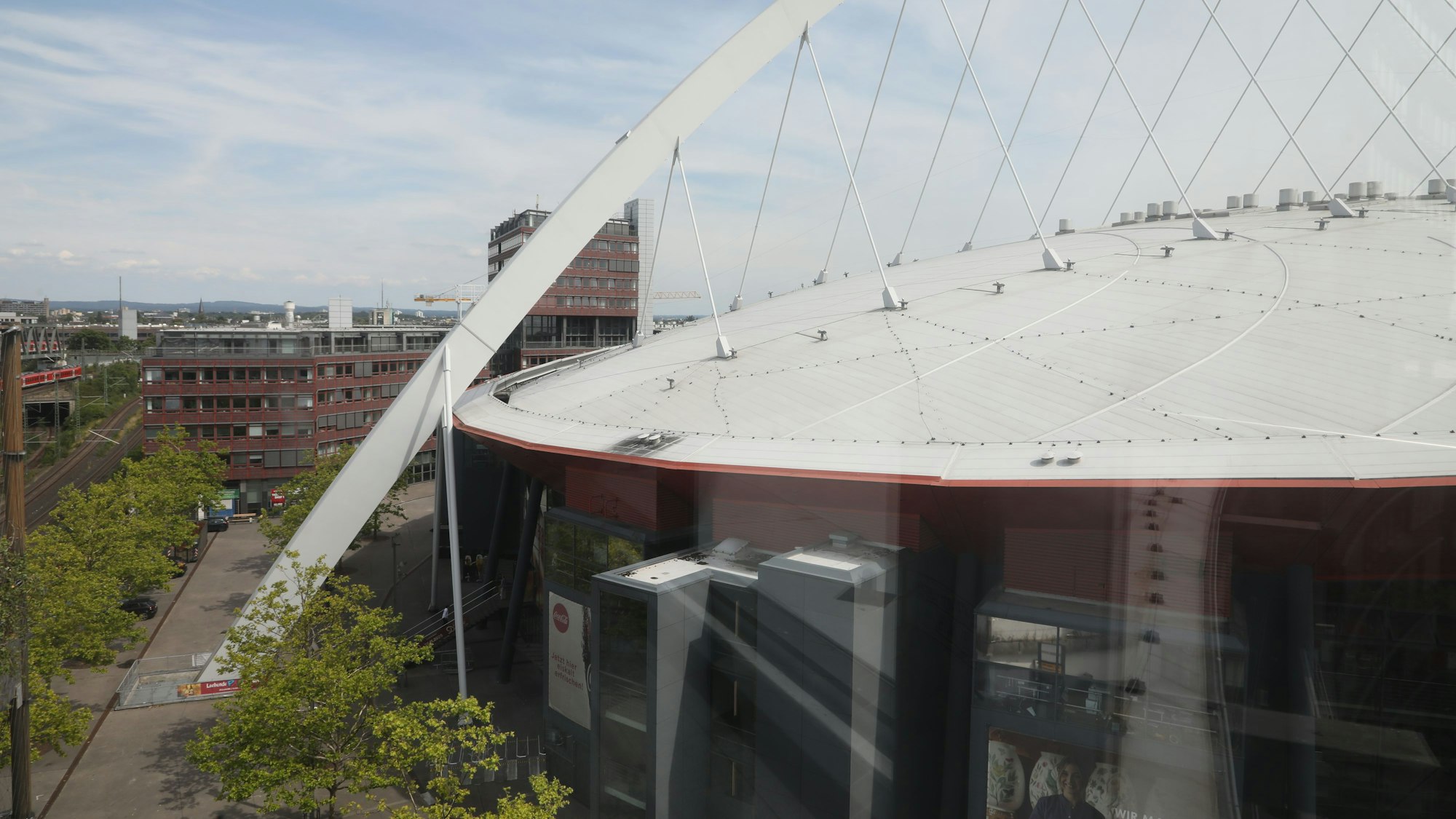 Blick auf die Kölner Lanxess-Arena.