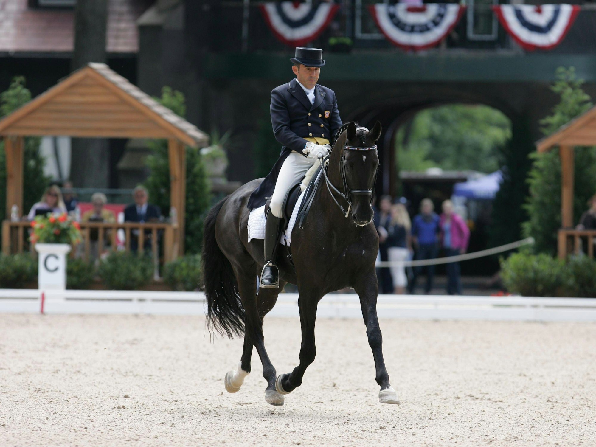 Cesar Parra auf seinem Pferd.