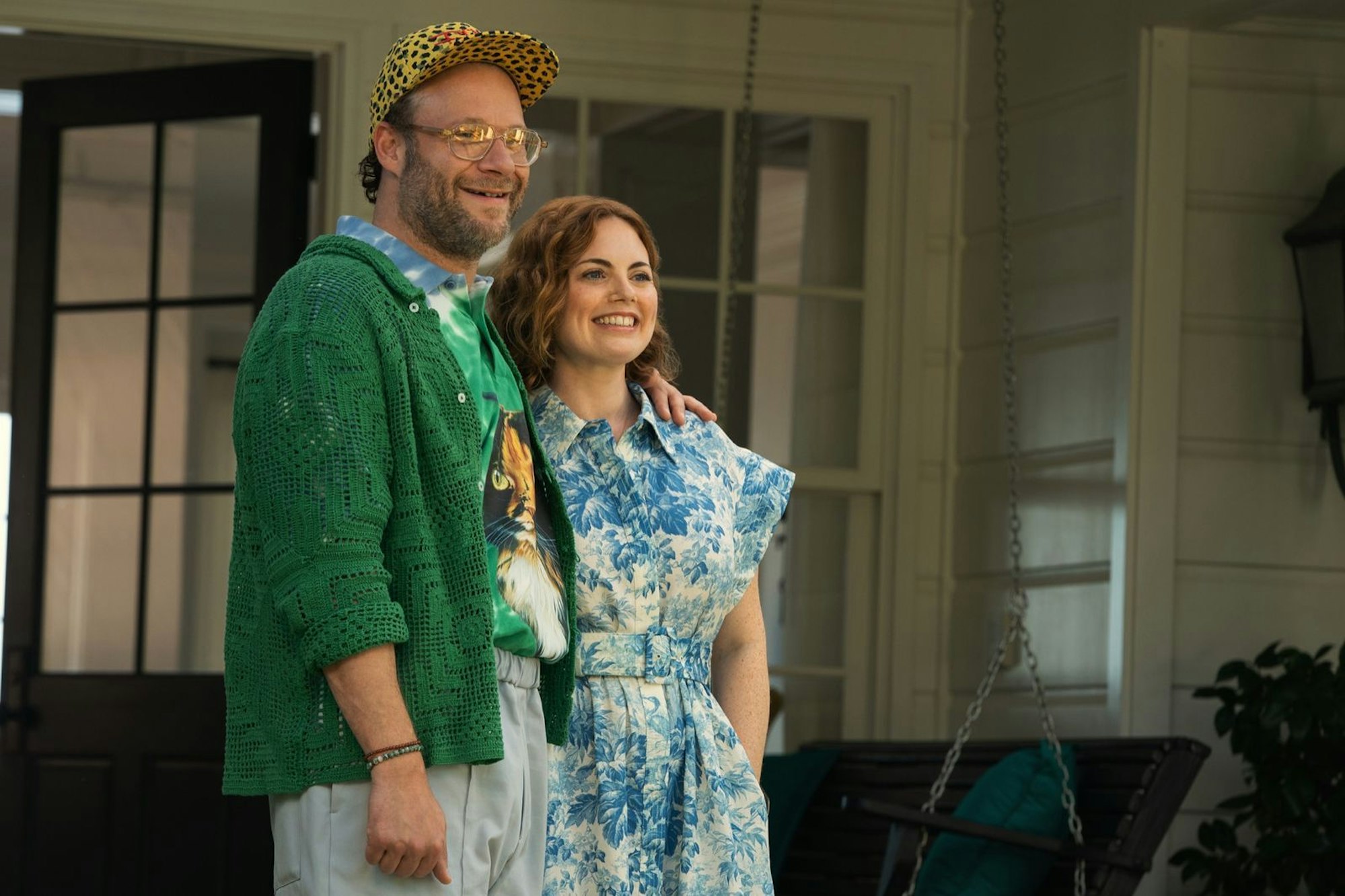 Will (Seth Rogen) hat mit der CEO seiner Firma eine neue Liebe gefunden: Doch ist Jenna (Rachel Rosenbloom) wirklich die Richtige? (Bild: © Apple TV + / Katrina Marcinowski)