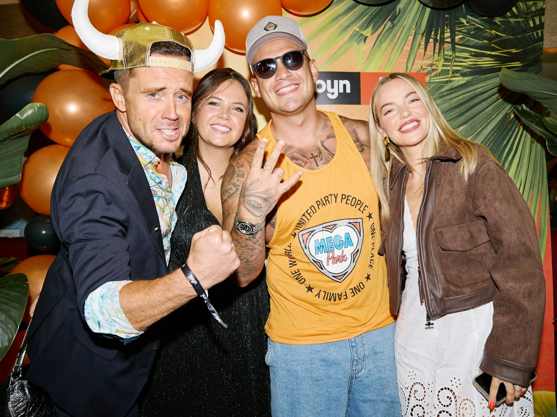 Lorenz Büffel, Emily Gierten, Pietro Lombardi und Laura Maria Rypa bei der Kino-Premiere.