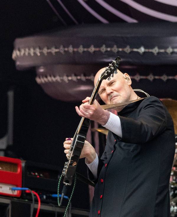 Billy Corgan von The Smashing Pumpkins beim Konzert in Bonn.