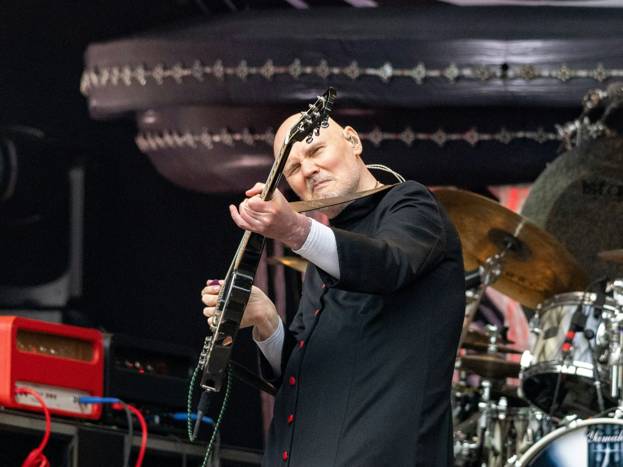 Billy Corgan von The Smashing Pumpkins beim Konzert in Bonn.