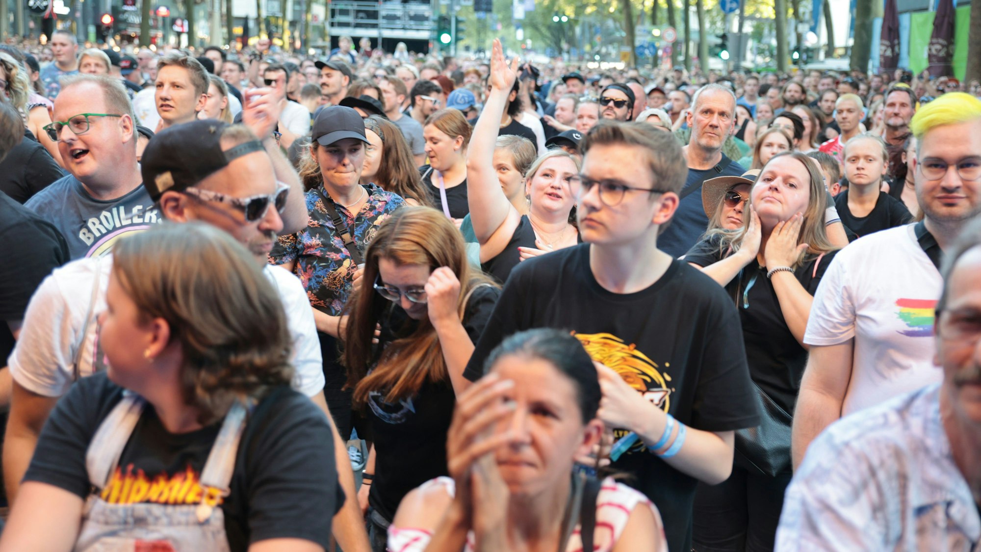 Blick auf das Publikum beim Gamescom City-Festival.