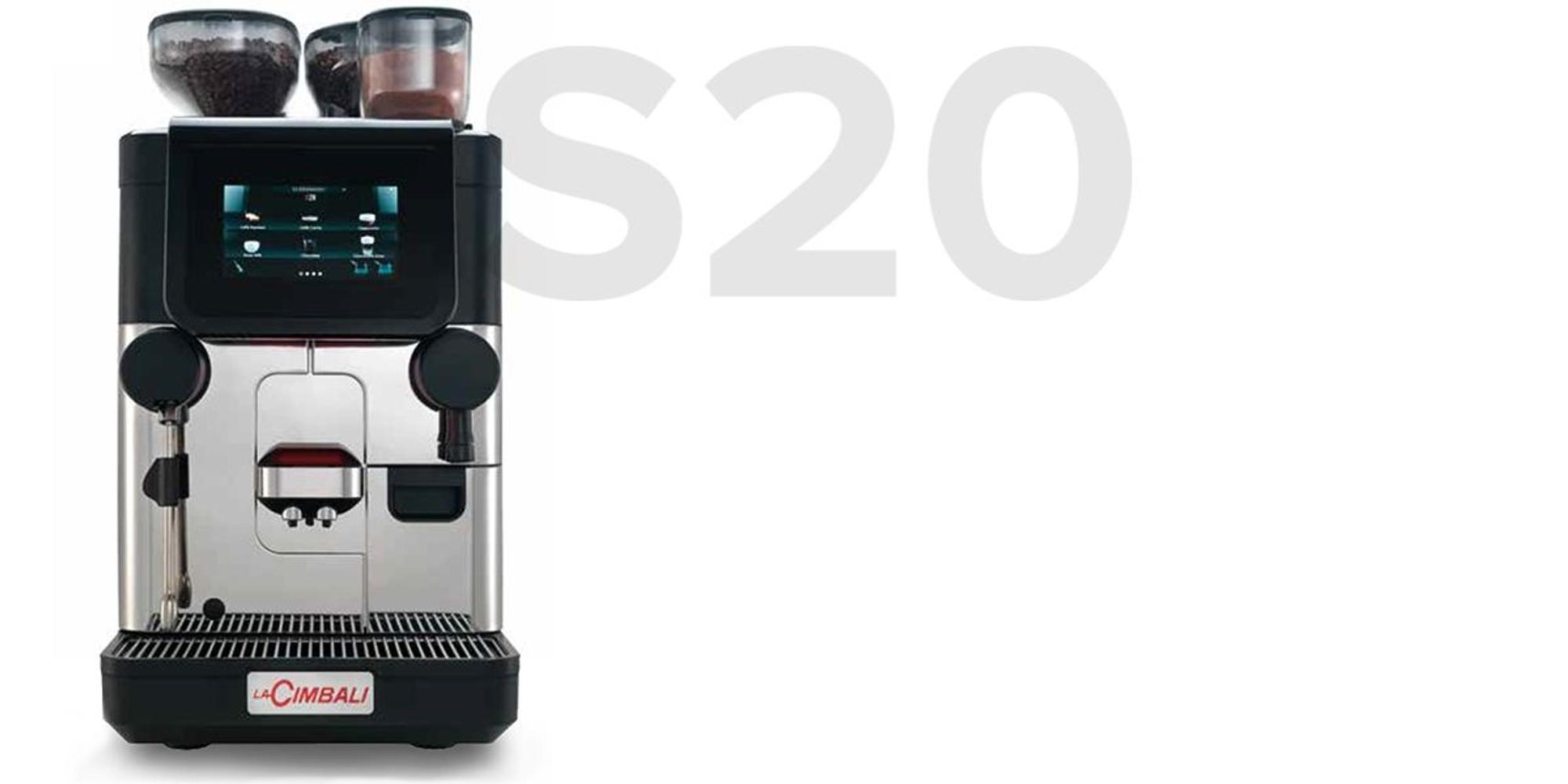Eine Kaffeemaschine des Typs „La Cimbali S20“