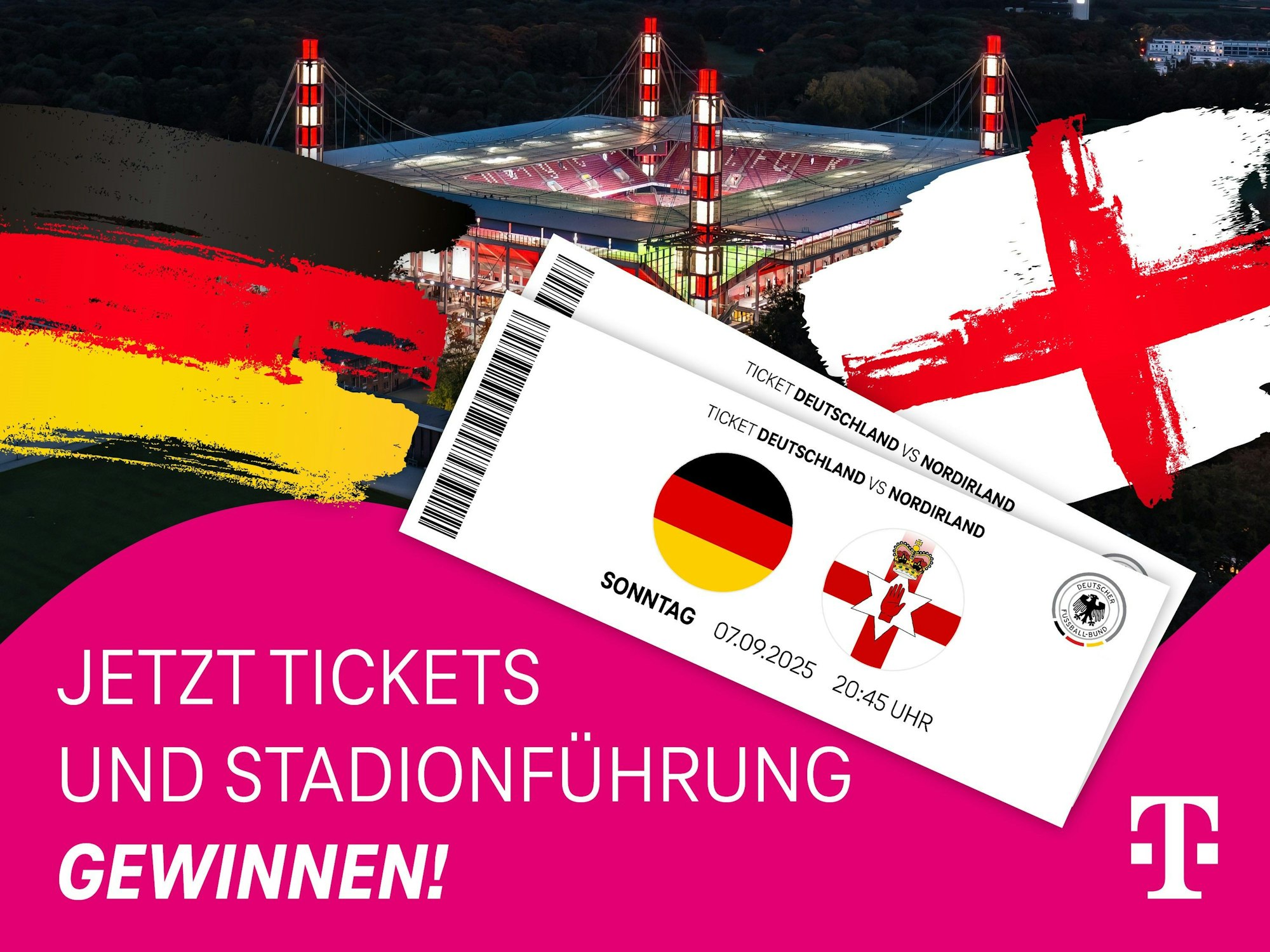 Telekom-Visual zur Ticket-Verlosung