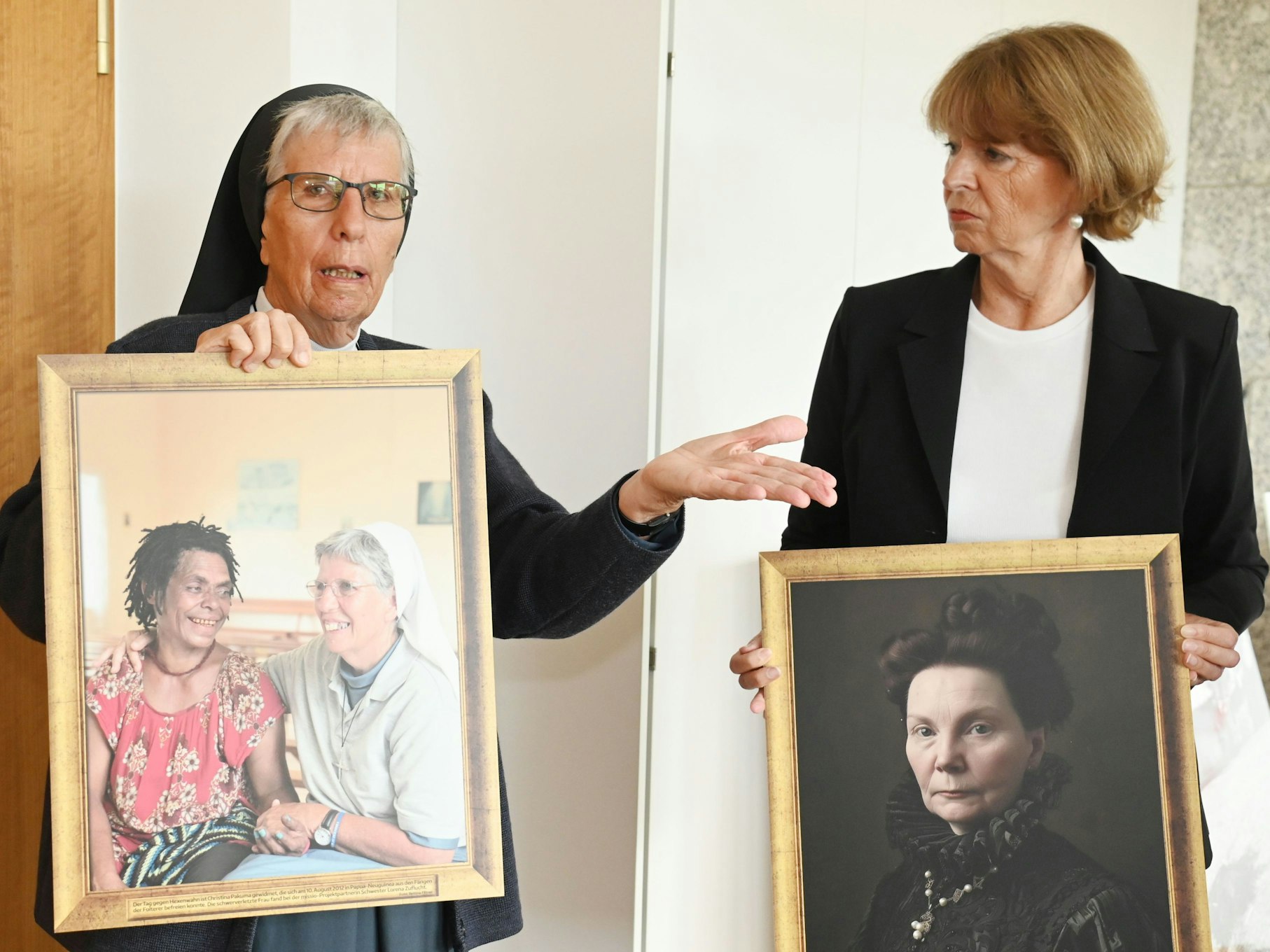 Oberbürgermeisterin Reker trifft Schwester Lorena anlässlich des Internationalen Tags gegen Hexenwahn und ehrt ihr Engagement für verfolgte Frauen.