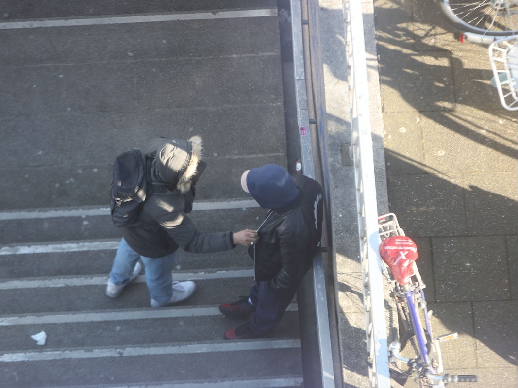 Zwei Männer am Ebertplatz