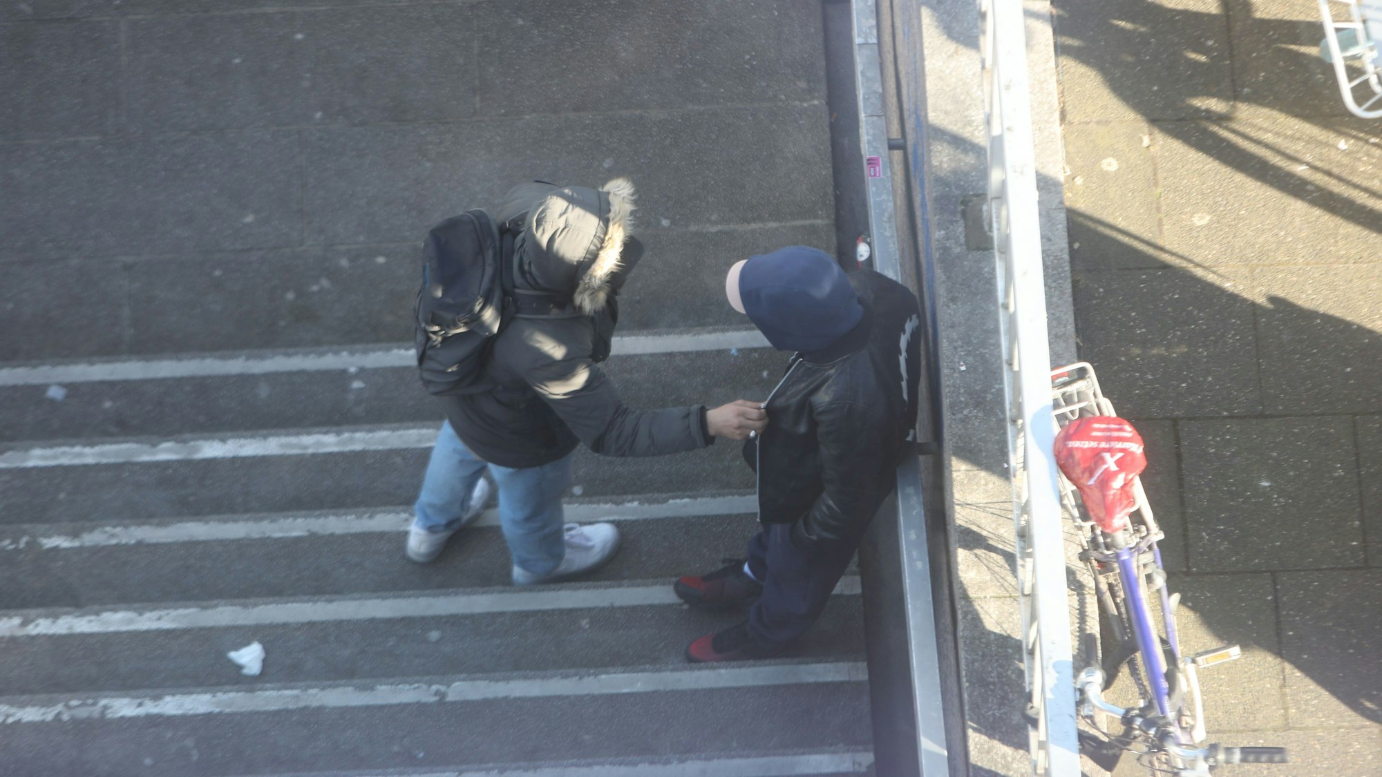 Zwei Männer am Ebertplatz