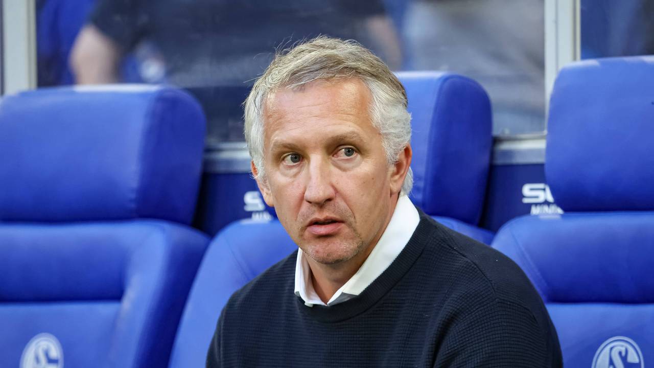 Frank Baumann sitzt bei Schalke 04 auf der Bank.