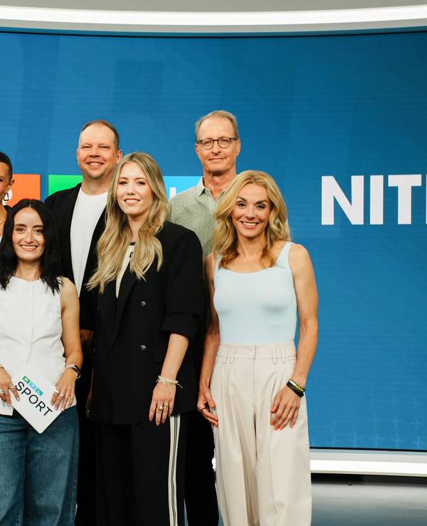 Teile der RTL-Sportcrew bei einem Pressetermin.