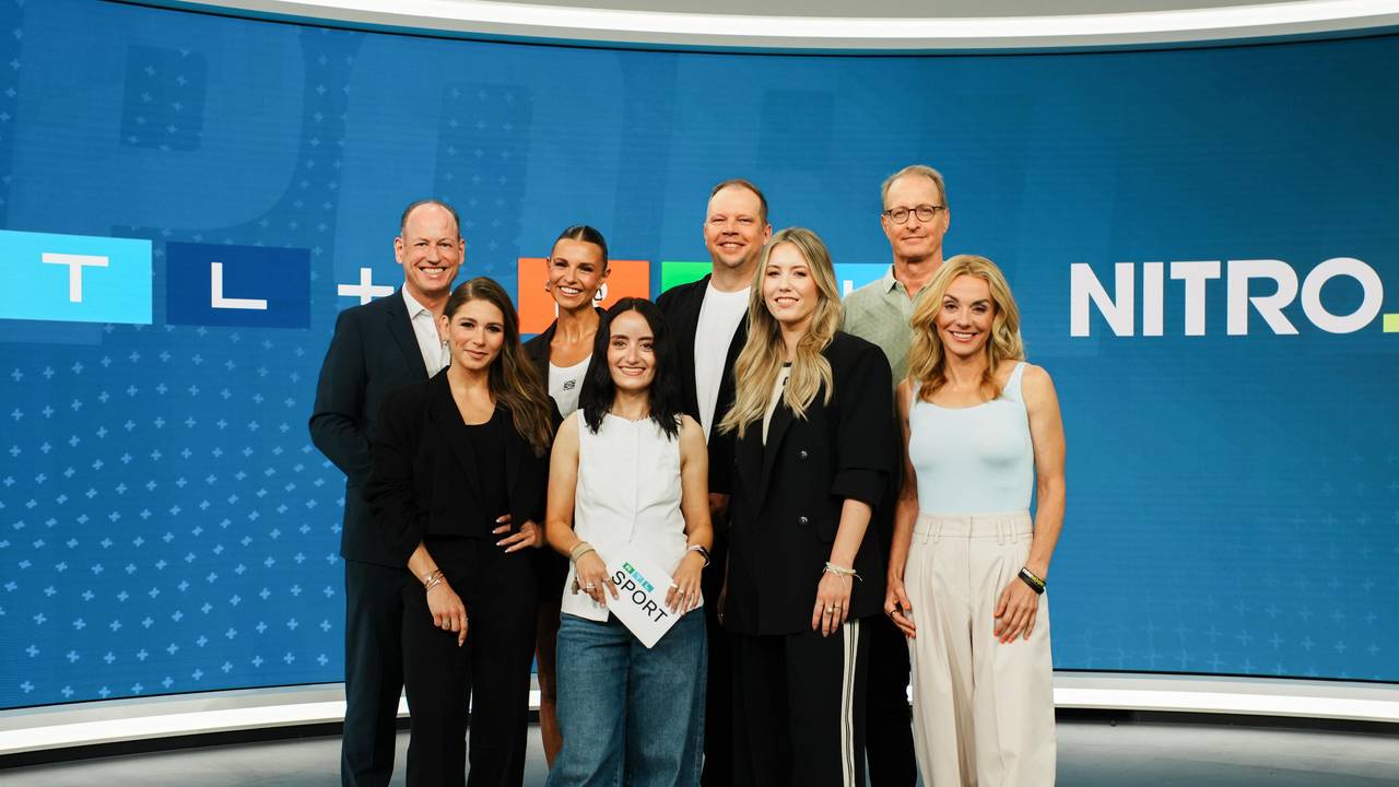 Teile der RTL-Sportcrew bei einem Pressetermin.