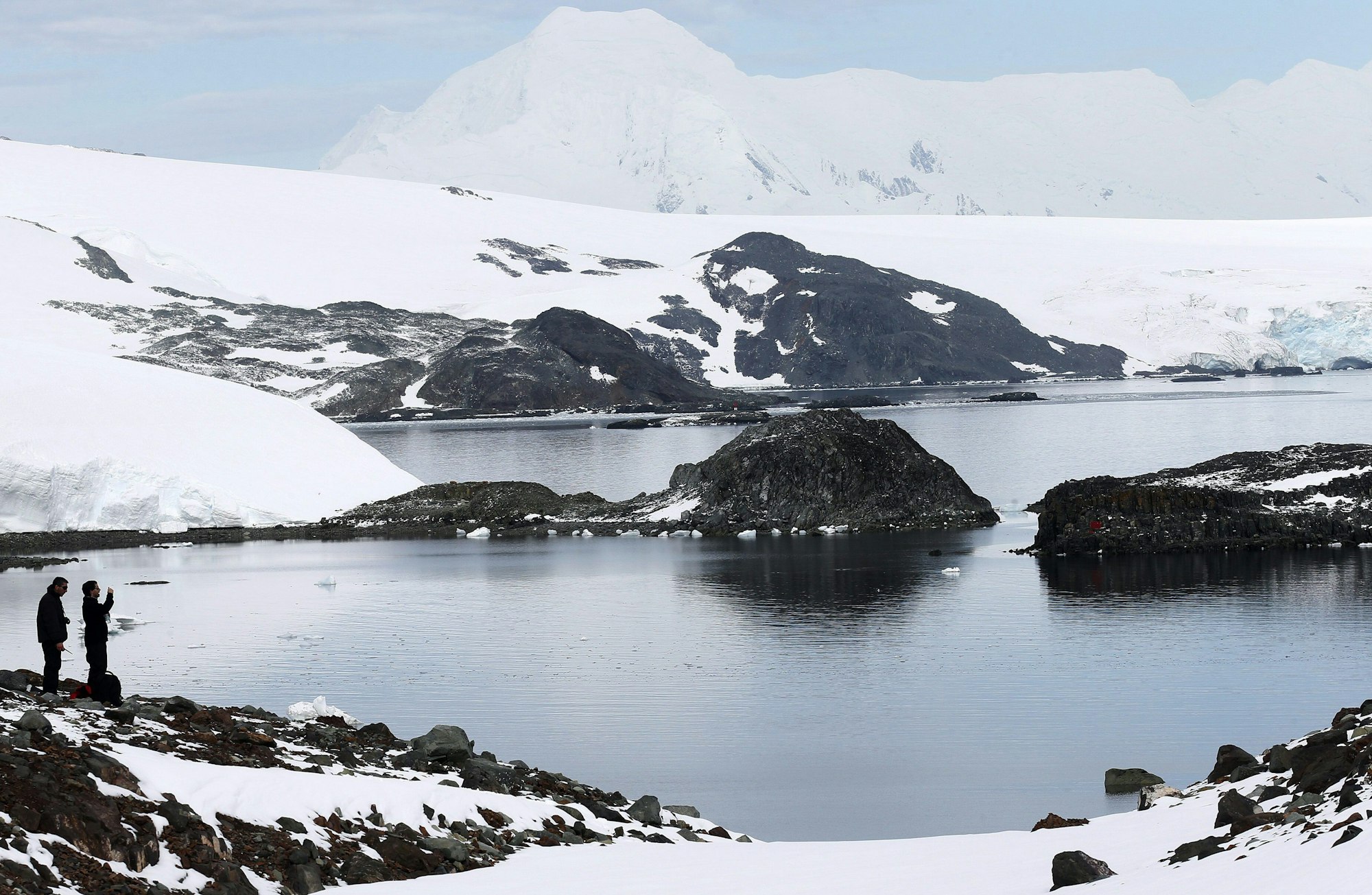 Ein am 10. März 2013 veröffentlichtes Bild zeigt King George Island im Archipel der Antarktis.