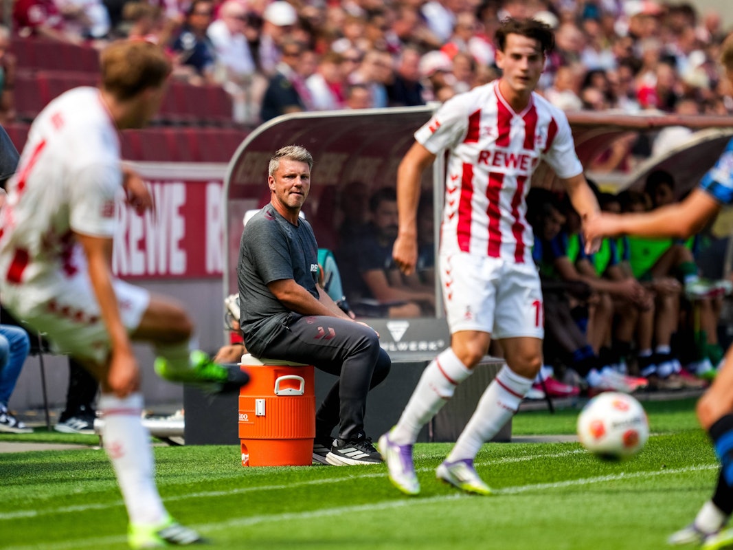 Lukas Kwasniok beim Spiel gegen Atalanta Bergamo.
