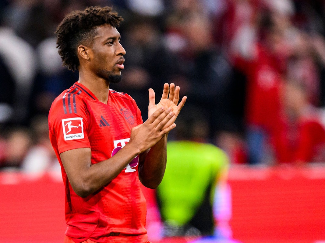 Kingsley Coman am Klatschen.
