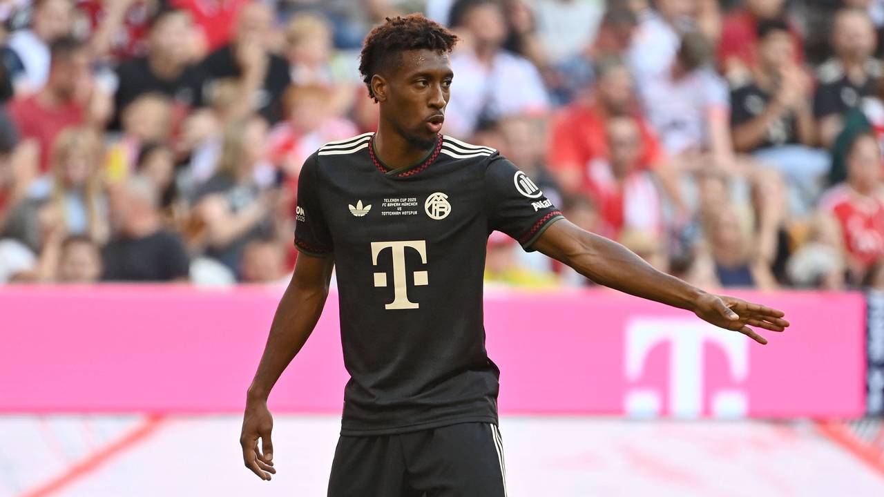 Kingsley Coman im Testspiel gegen Tottenham Hotspur am 7. August 2025.