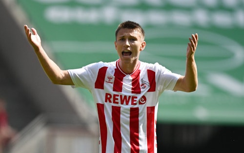 Kristoffer Lund im Trikot des 1. FC Köln.