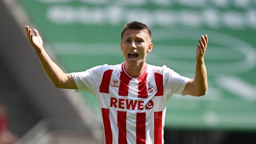 Kristoffer Lund im Trikot des 1. FC Köln.