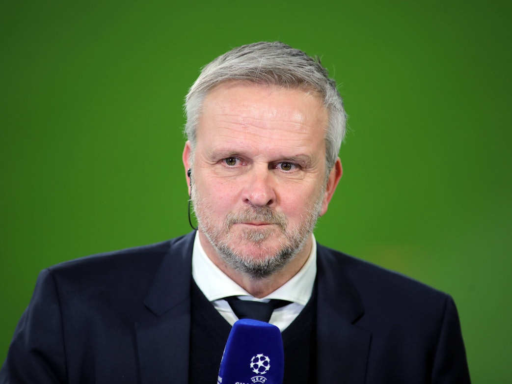 Hamann beim Champions-League-Viertelfinale 2024/25 Bayern München gegen Inter Mailand.