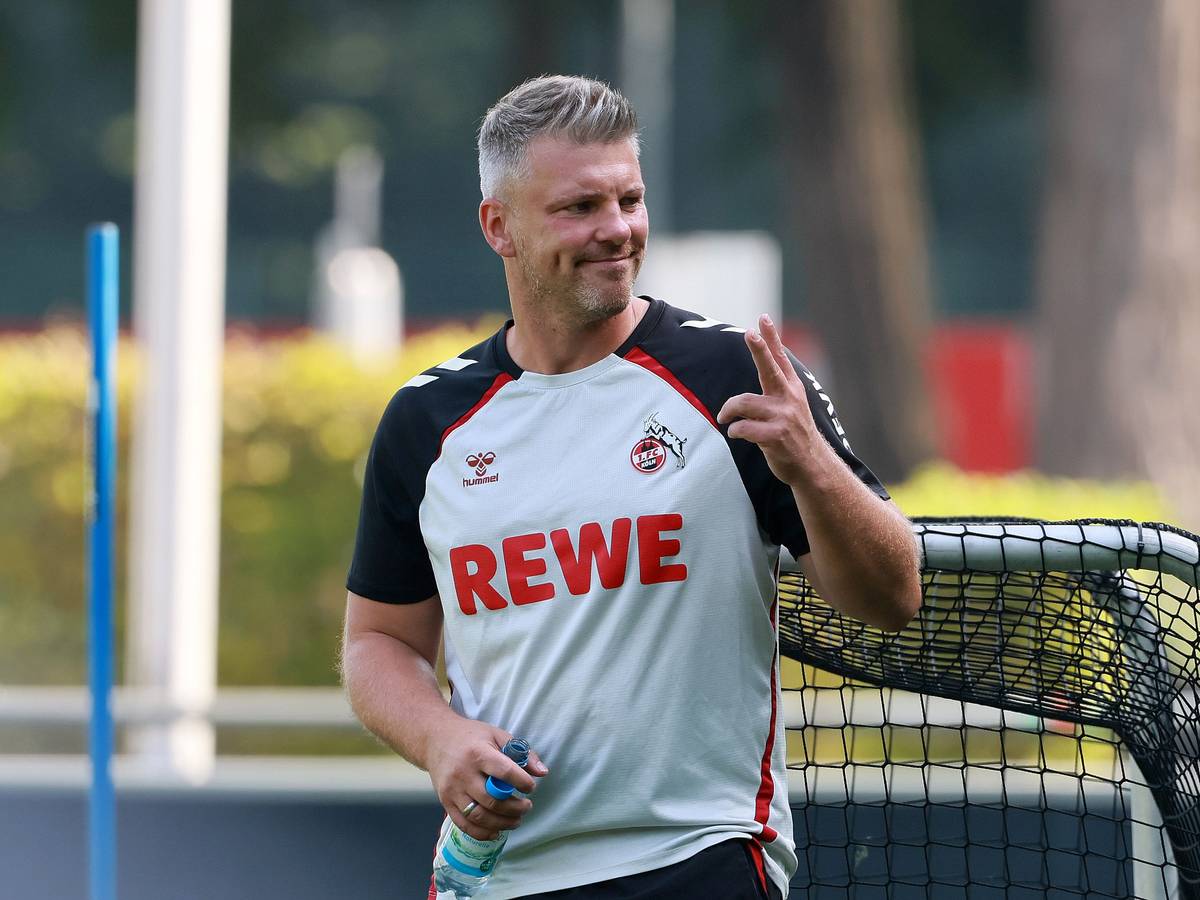 Lukas Kwasniok im FC-Training.