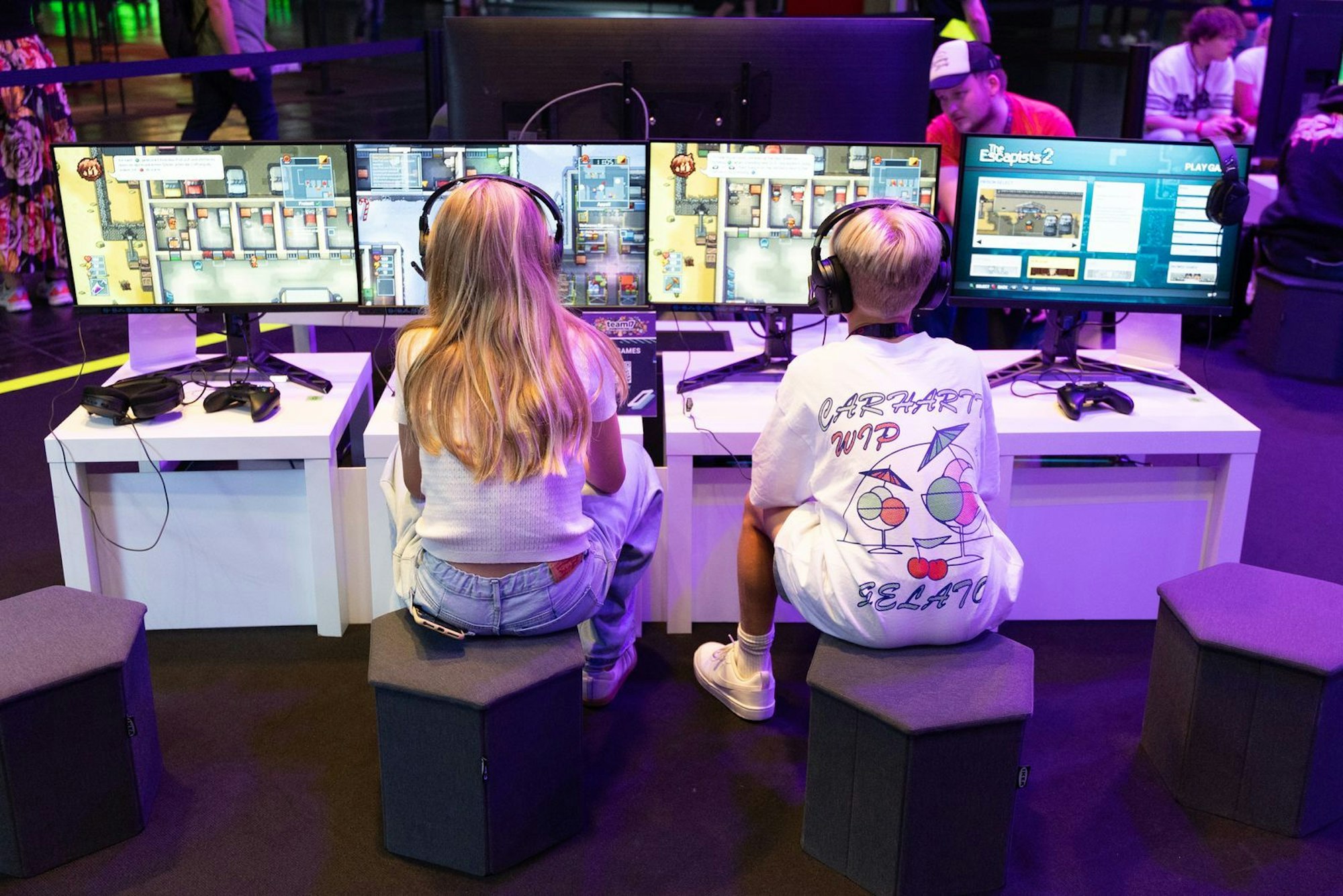 Bei der gamescom können die Spiele von morgen schon heute angezockt werden. (Bild: 2024 Getty Images/Andreas Rentz)