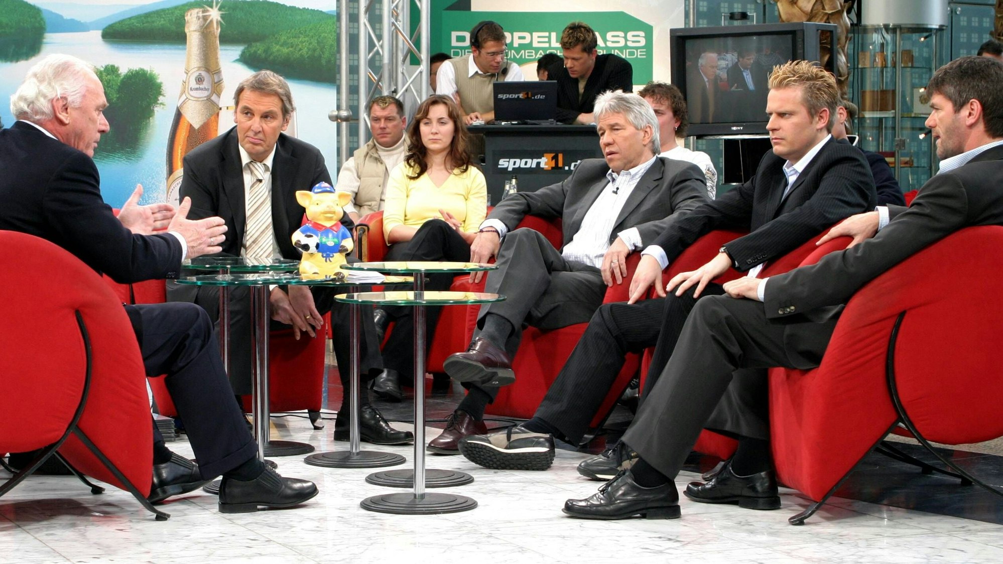 Jörg Wontorra (2.v.l.) 2004 im „Doppelpass“.