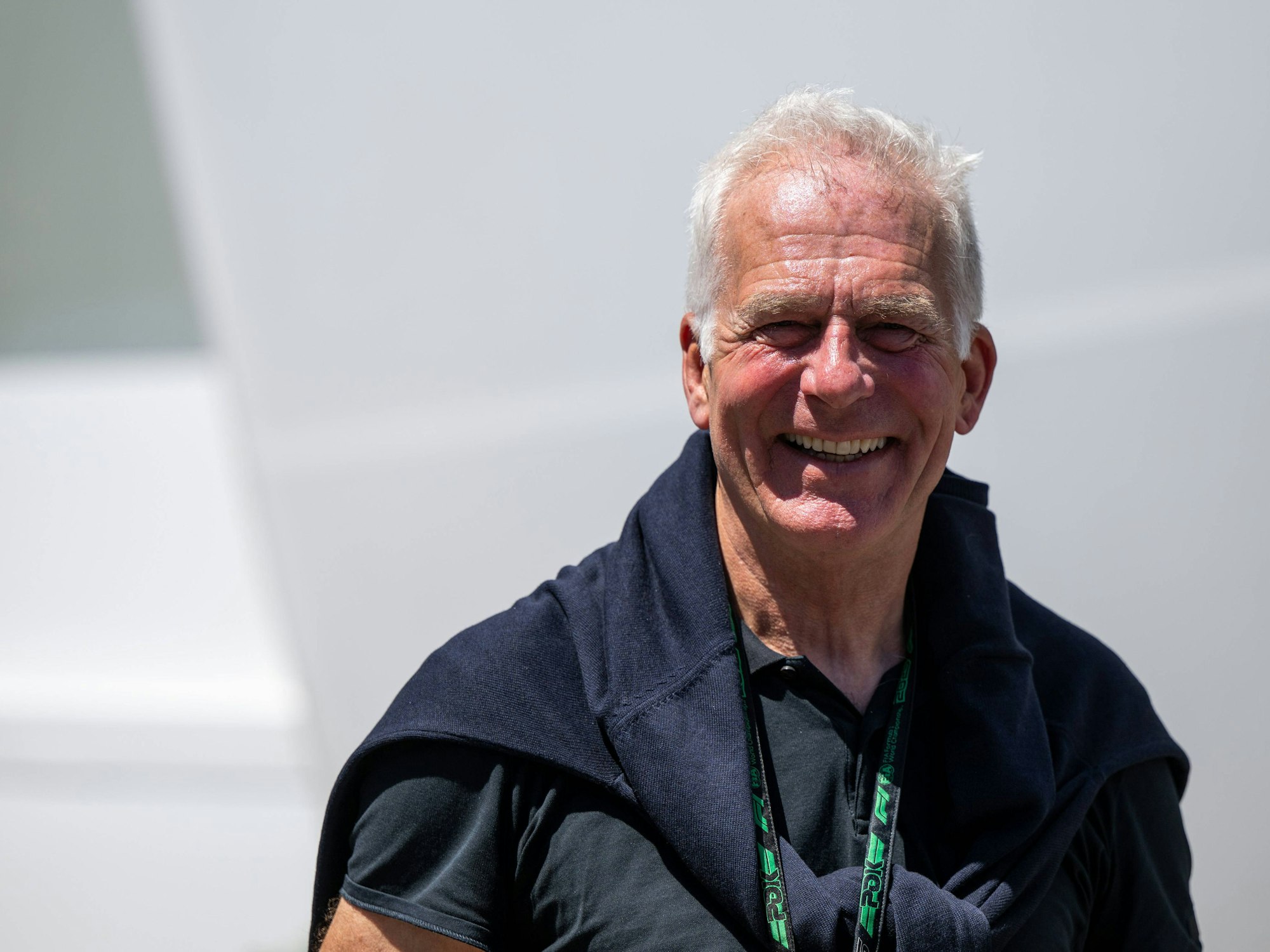 Christian Danner mit guter Laune.