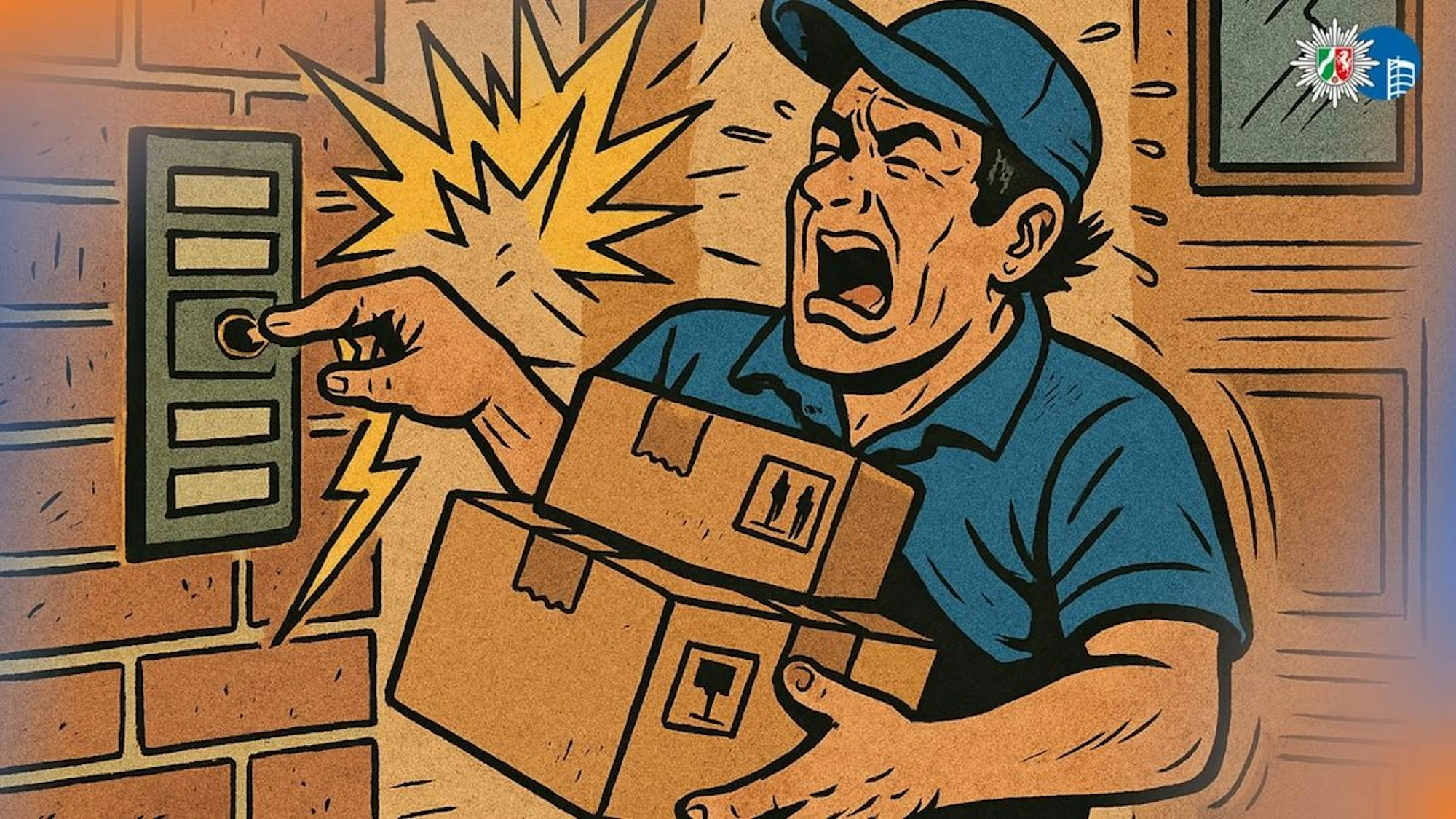 Ein Paketzusteller wurde in Oberhausen bei seiner Arbeit verletzt (Symbolbild).