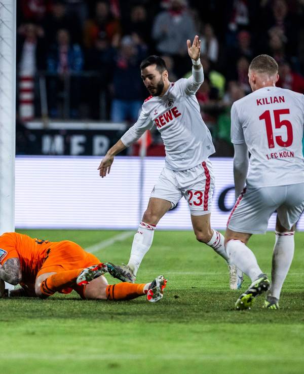 Michael Zetterer im Einsatz beim Spiel in Köln.