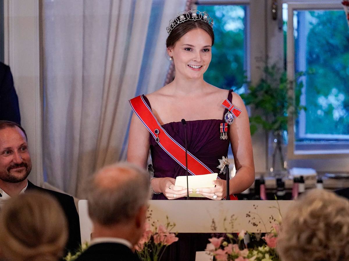 Prinzessin Ingrid Alexandra während eines Galadinners.