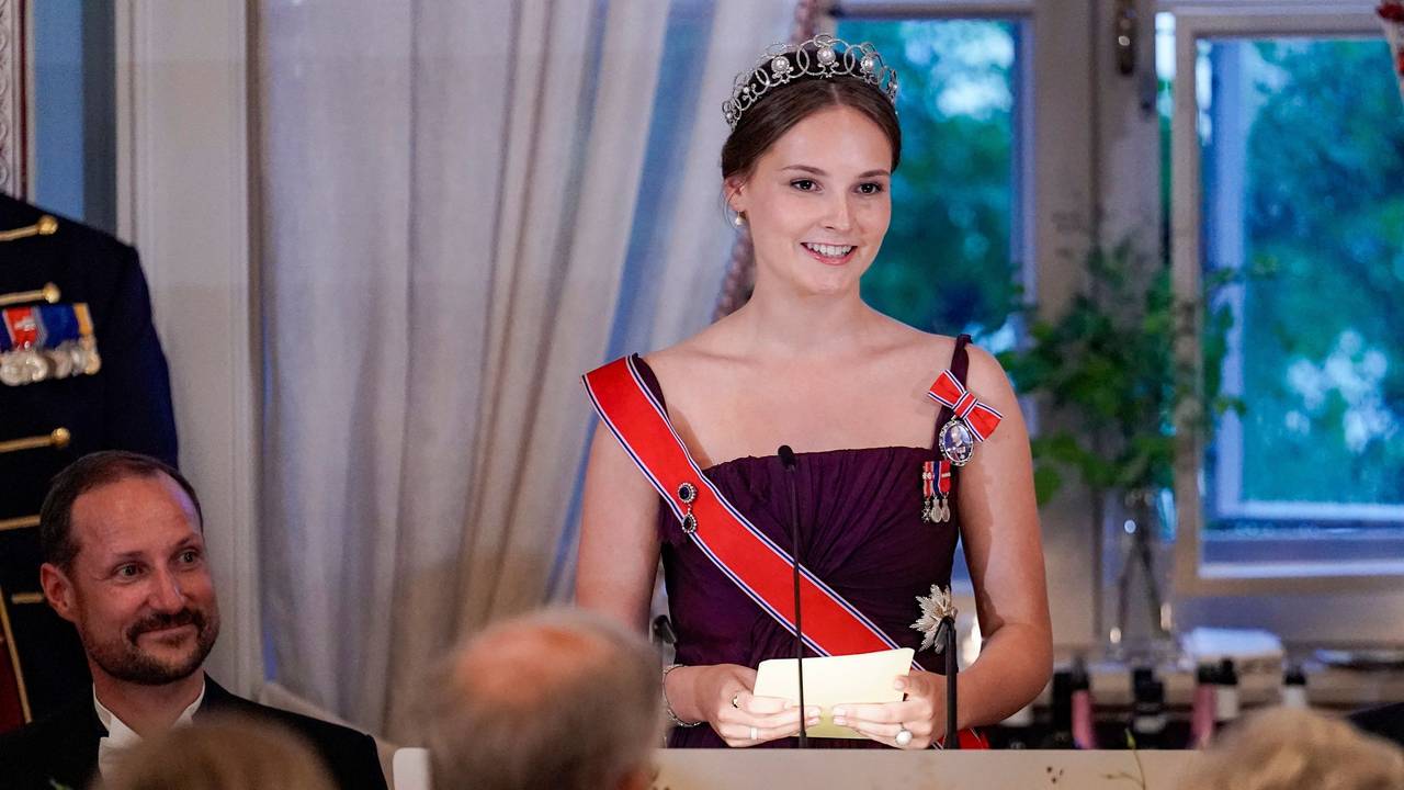 Prinzessin Ingrid Alexandra während eines Galadinners.