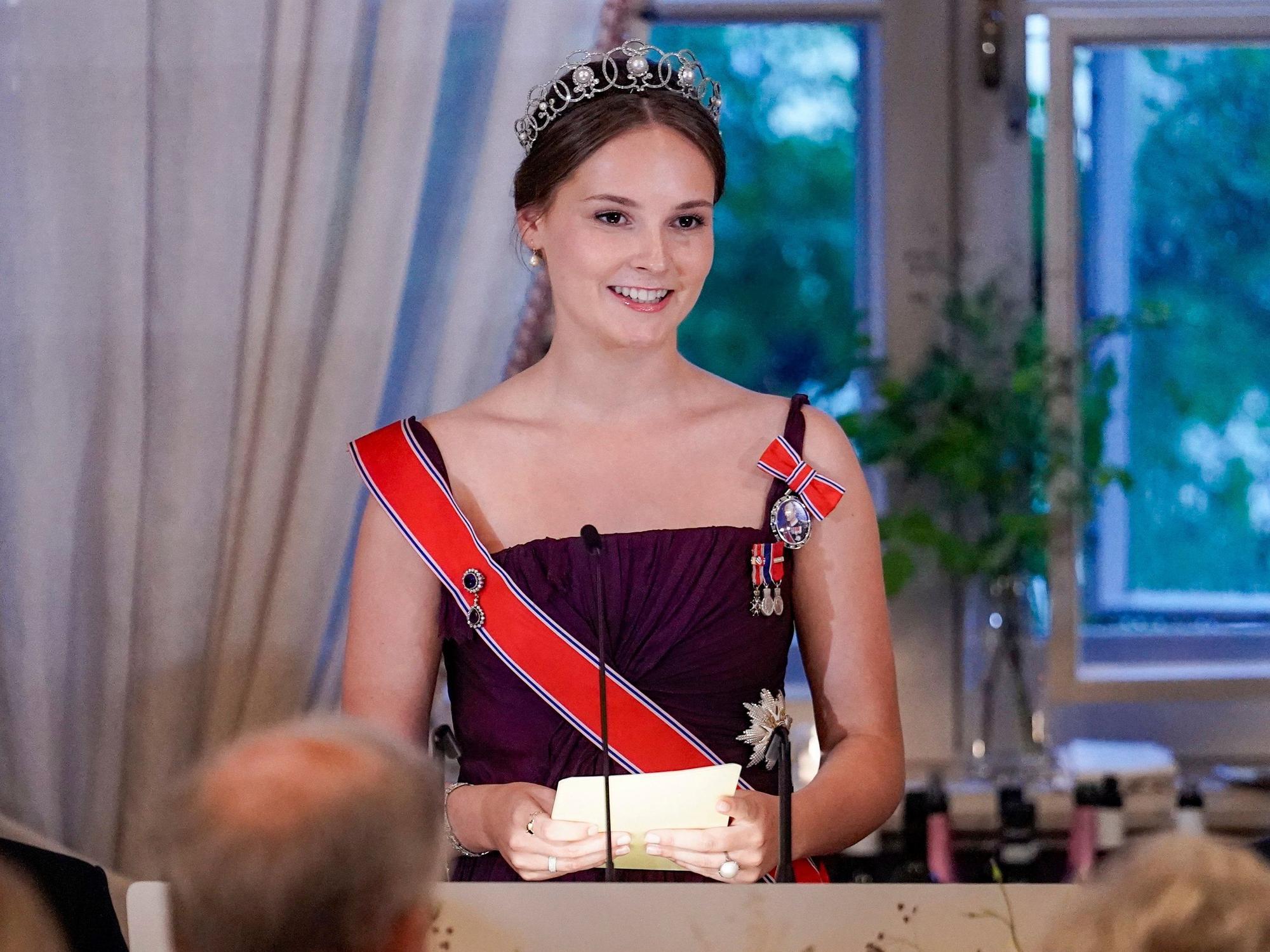 Prinzessin Ingrid Alexandra während eines Galadinners.