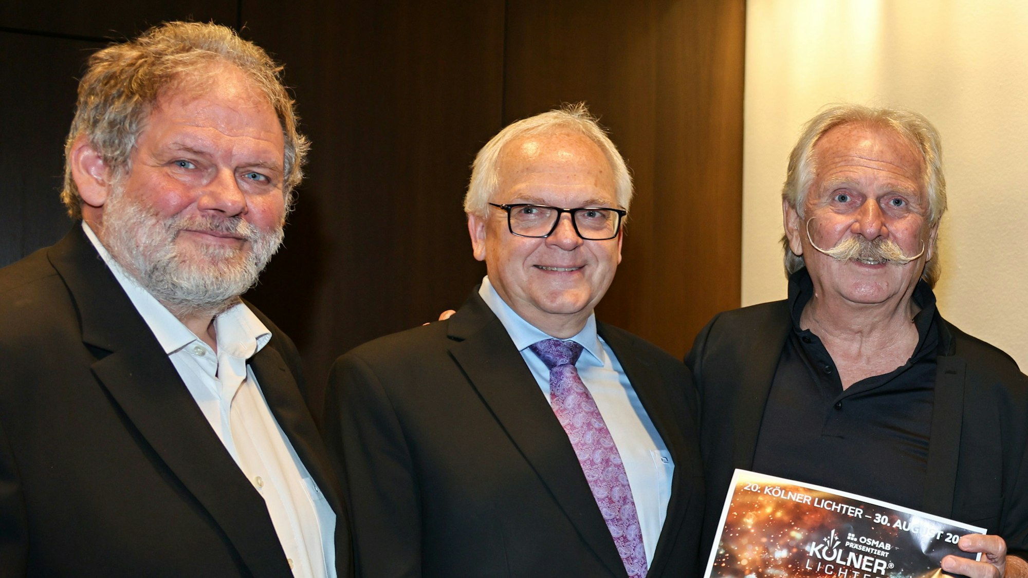 Georg Alef, Johannes Hermanns und Henning Krautmacher bei der Pressekonferenz.
