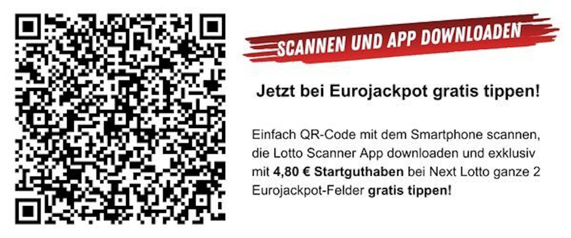 QR Code zur Lotto Scanner App von Next Lotto.