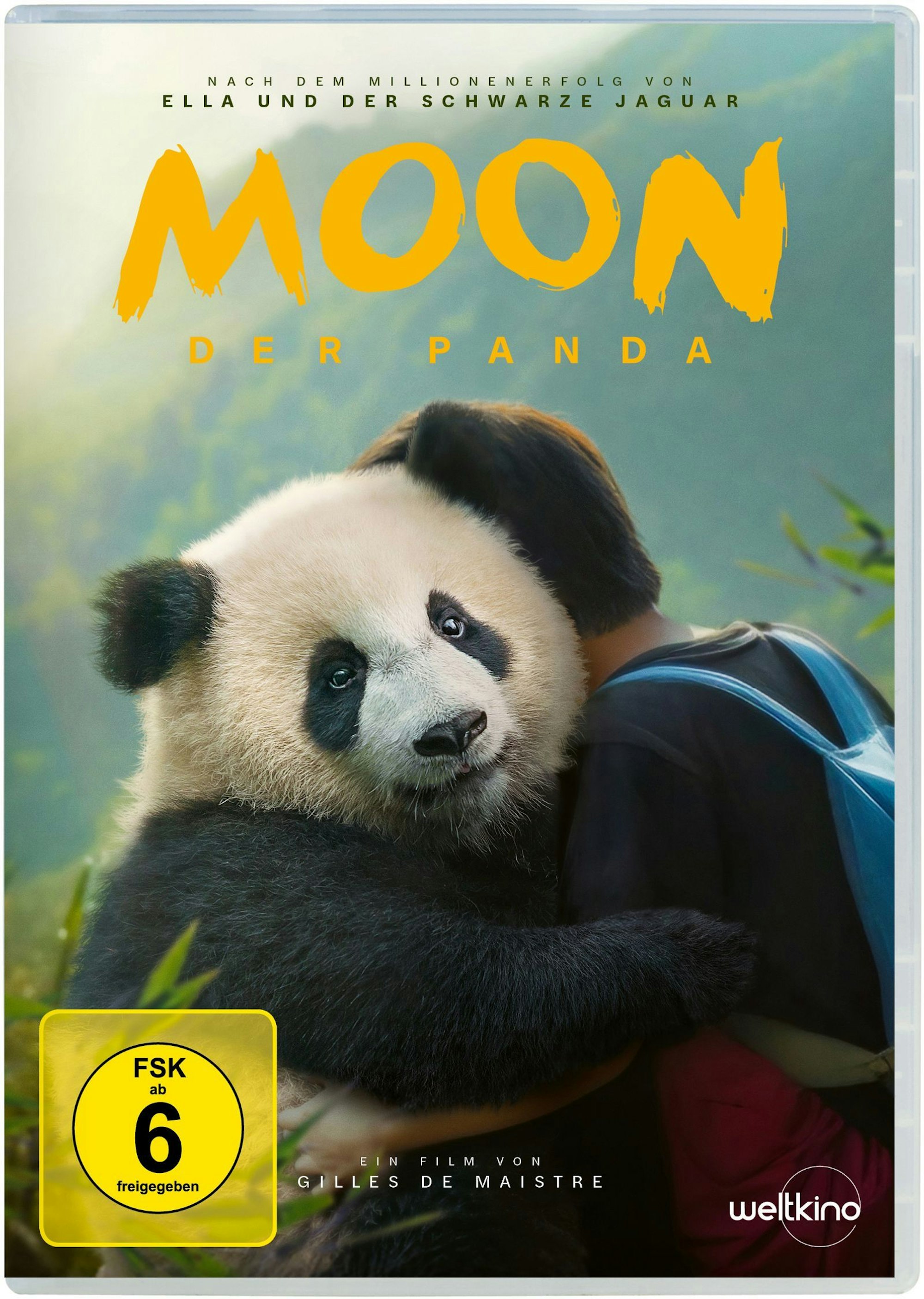 Mit „Moon, der Panda“ erzählt Regisseur Gilles de Maistre (“Ella und der schwarze Jaugar“) wieder eine herzerwärmende Mensch-und-Tier-Geschichte. (Bild: Leonine)