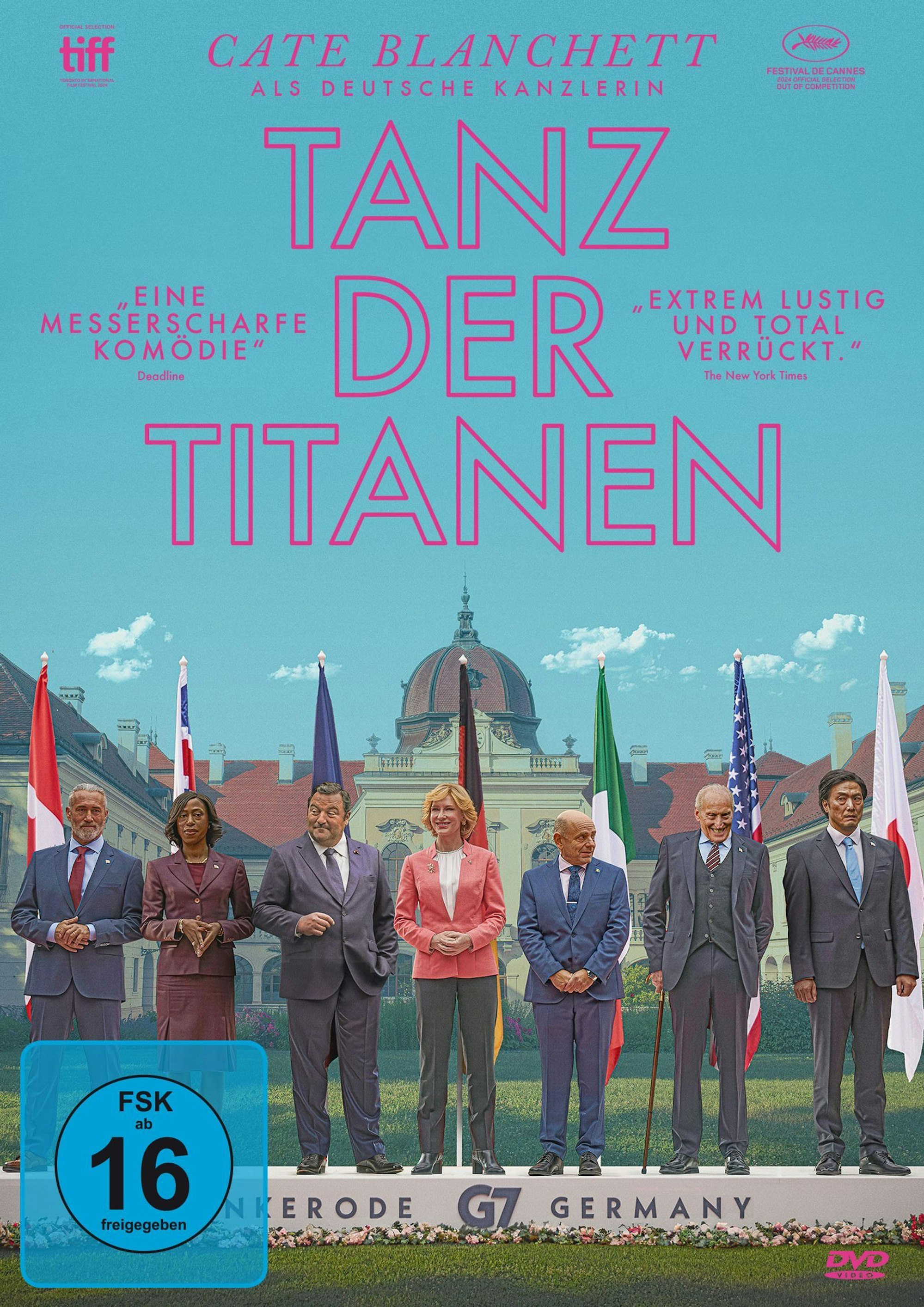 „Tanz der Titanen“ ist eine groteske Politiker-Satire. (Bild: Plaion Pictures)