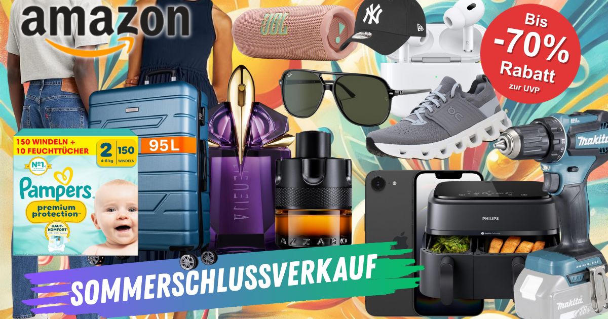 Amazon Sommerschlussverkauf 2025: Mega Deals bis 70% Rabatt auf Top ...