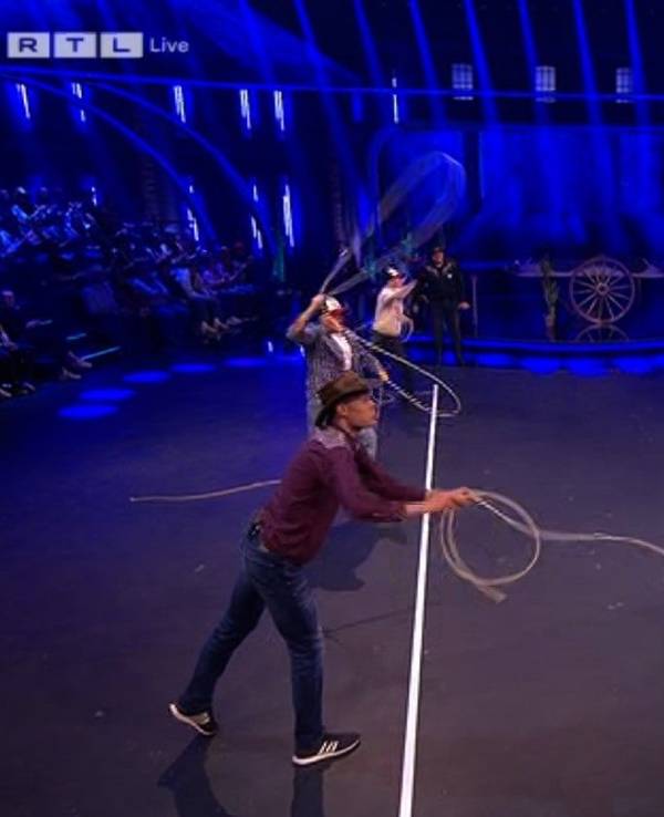 Beim Lassowerfen setzten sich Stefan und Bully durch.