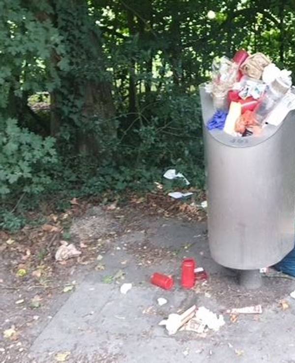 Überfüllte, weil zu kleine Mülleimer, sind an vielen Orten aus Sicht zahlreichen Kölner und Kölnerinnen ein Problem.