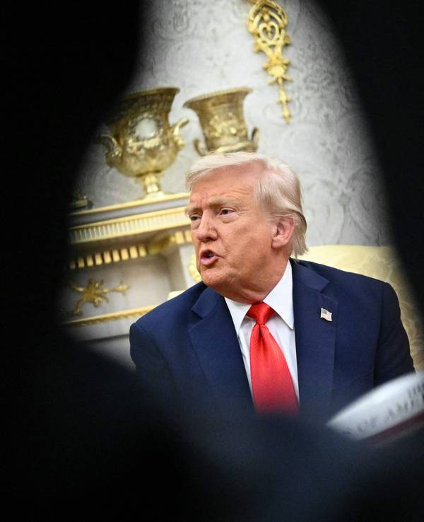 US-Präsident Donald Trump am 25. August während eines Gesprächs mit dem südkoreanischen Präsidenten im Weißen Haus.