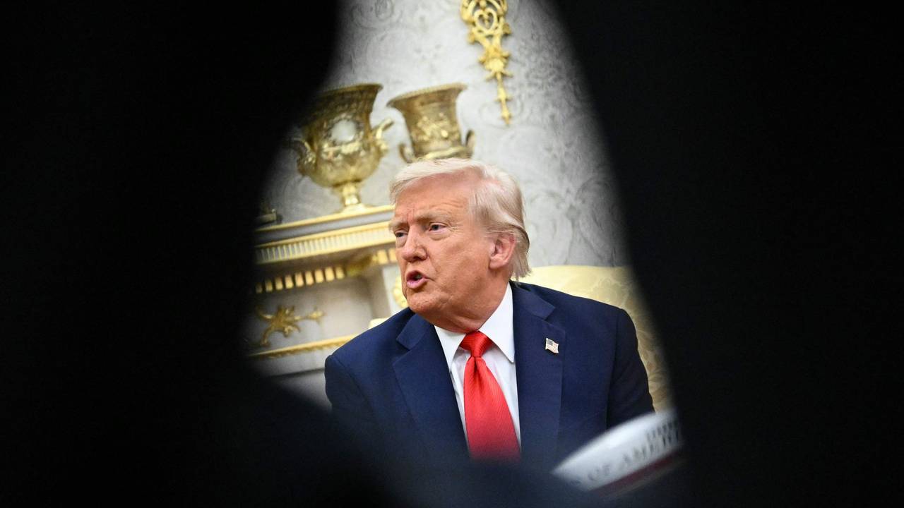 US-Präsident Donald Trump am 25. August während eines Gesprächs mit dem südkoreanischen Präsidenten im Weißen Haus.