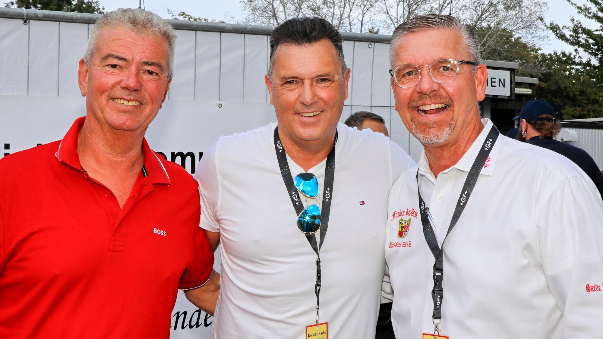 Harald Müller, Robert Greven und Frank Tesch am Otto-Maigler-See.