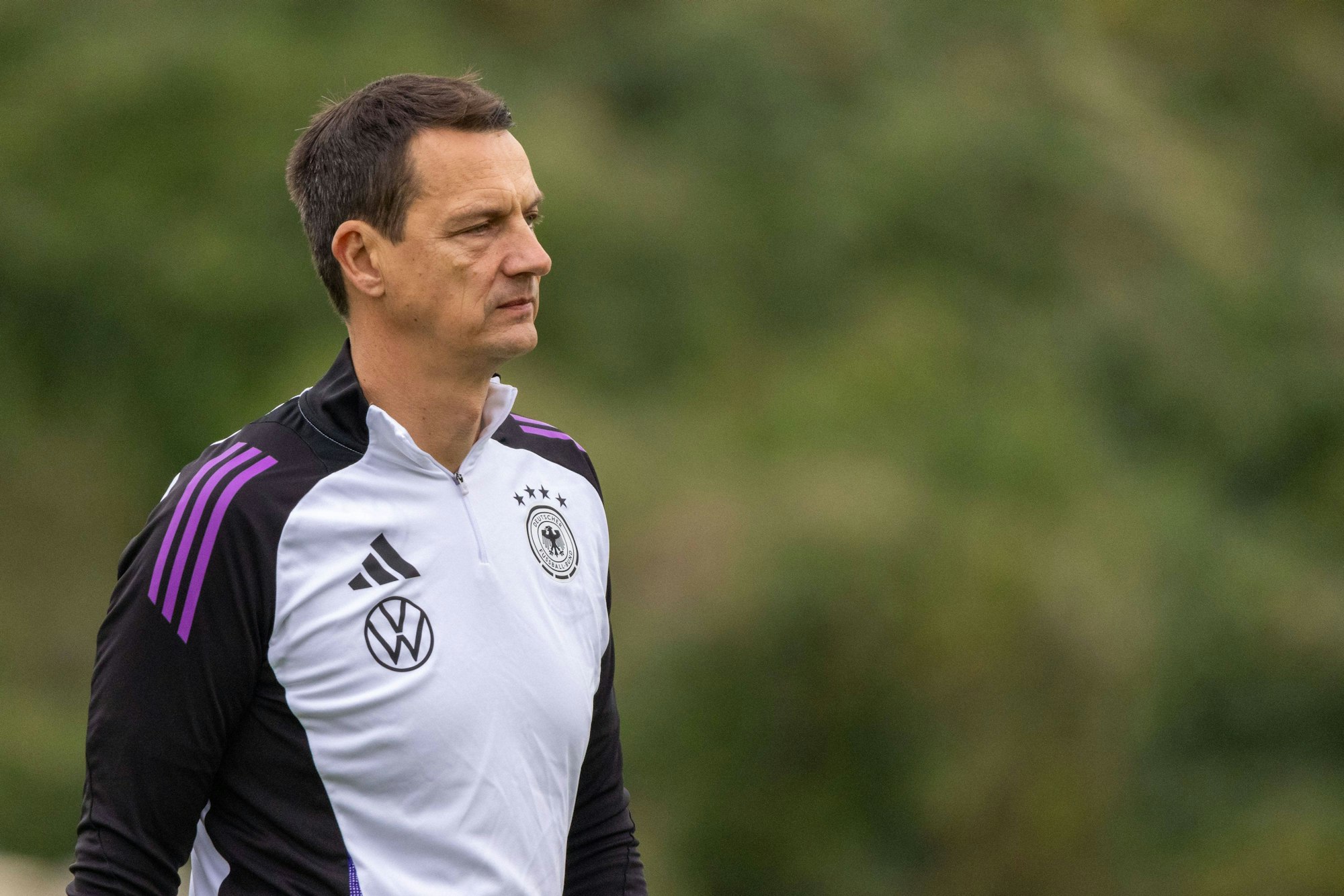 Ulf Sobek bei einem Training der deutschen U20-Nationalmannschaft.