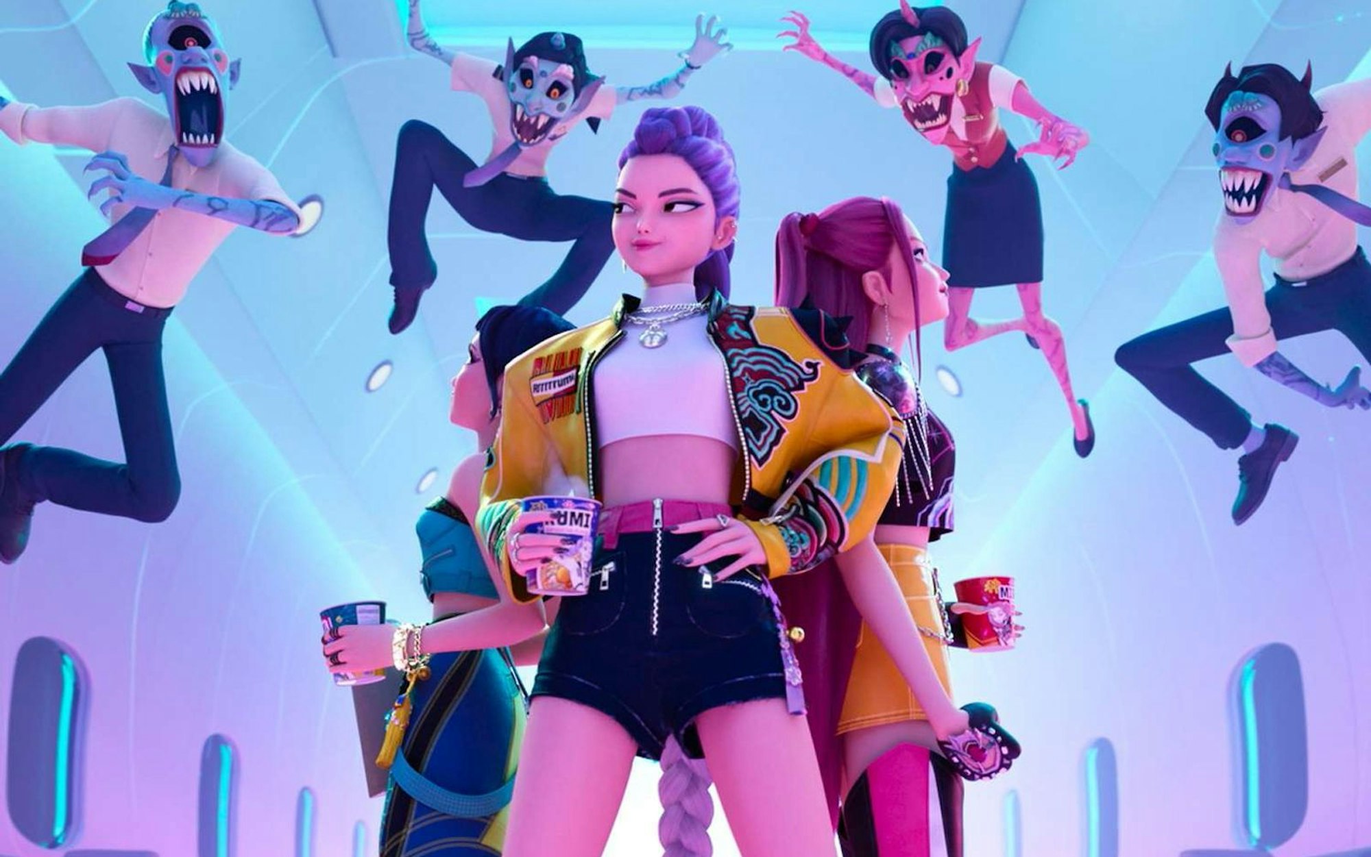 Der erfolgreichste Netflix-Film aller Zeiten: „KPop Demon Hunters“ toppt weltweit die Charts des Streamingdienstes. (Bild: 2025 Netflix)