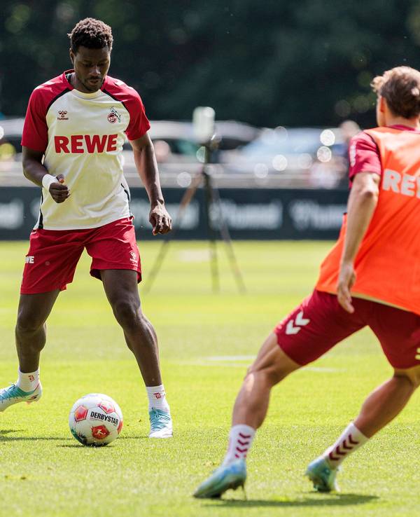 Ragnar Ache beim Mannschaftstraining.