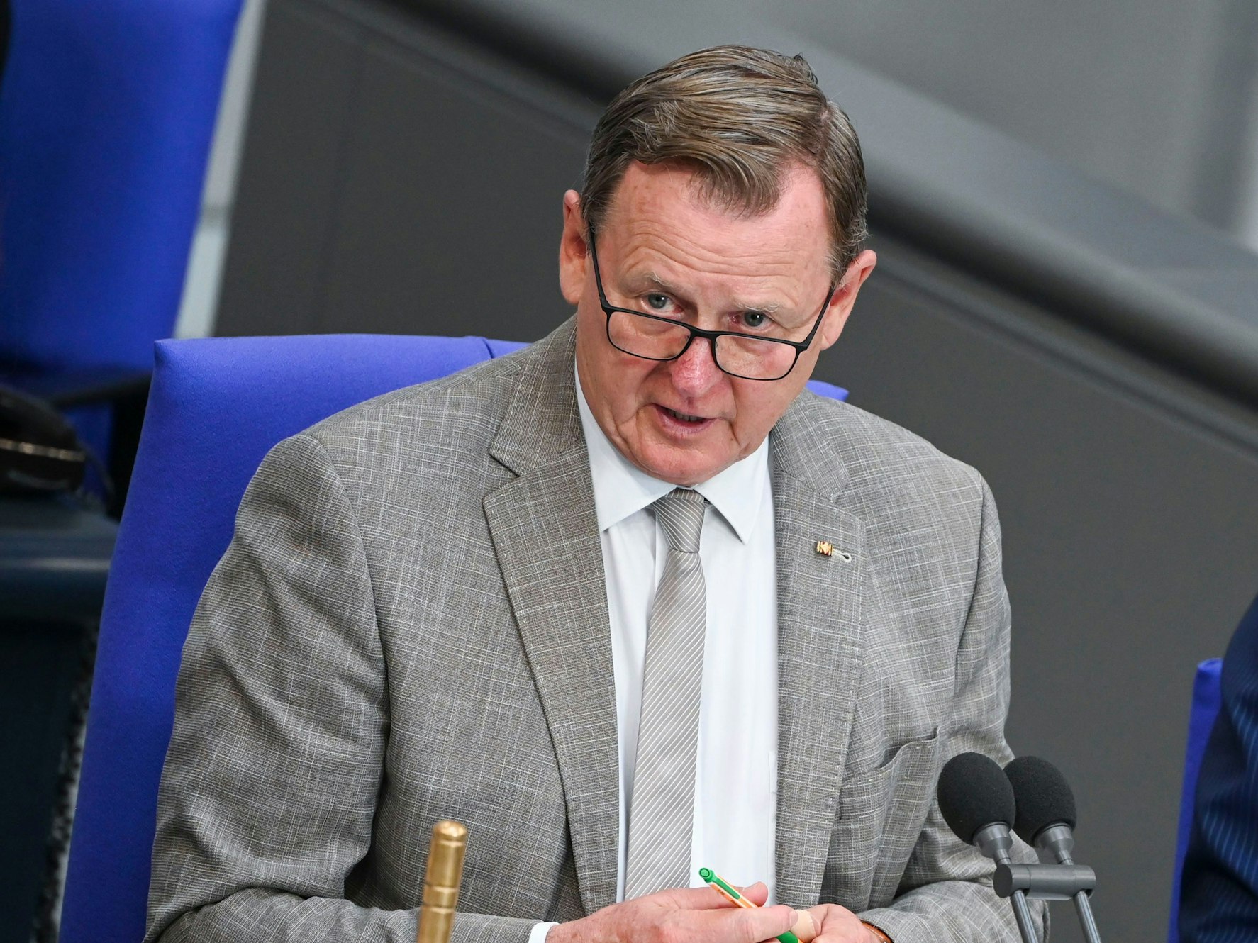 Bodo Ramelow (Die Linke), Bundestagsvizepräsident, will über eine neue Nationalhymne abstimmen lassen.