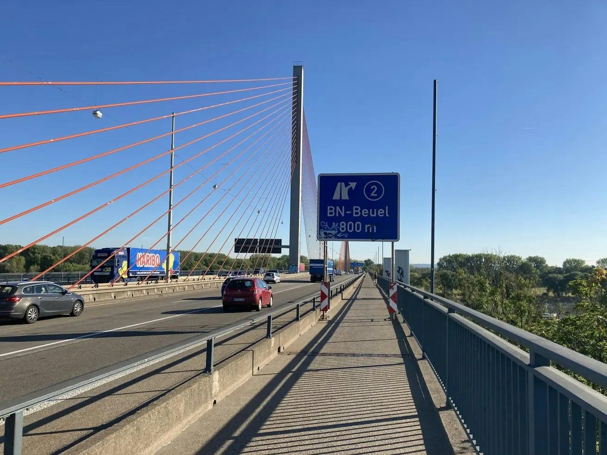 Ein Zankapfel zwischen der Stadt und der Autobahn GmbH: die Bonner Nordbrücke (A565).