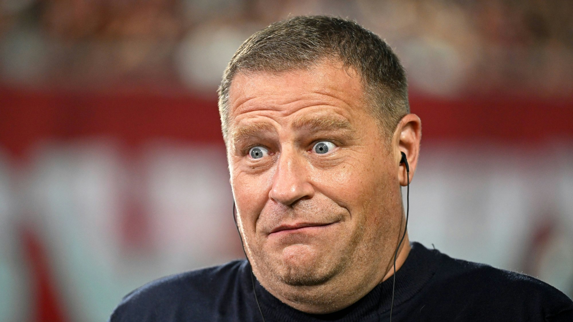 Max Eberl macht große Augen.