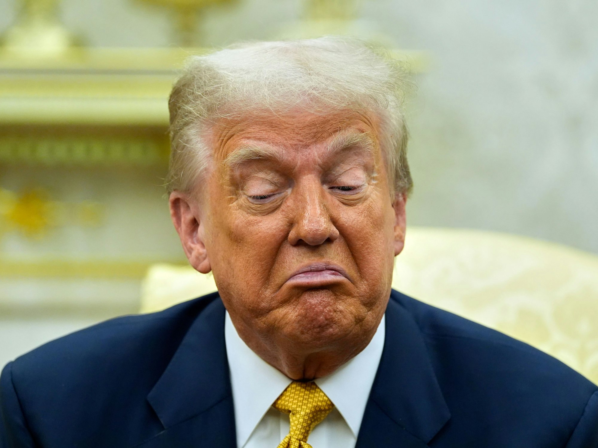 Donald Trump während eines Treffens im Juli im Oval Office des Weißen Hauses.